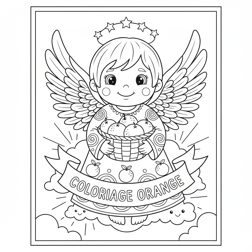 Coloriage coloriage orange 2