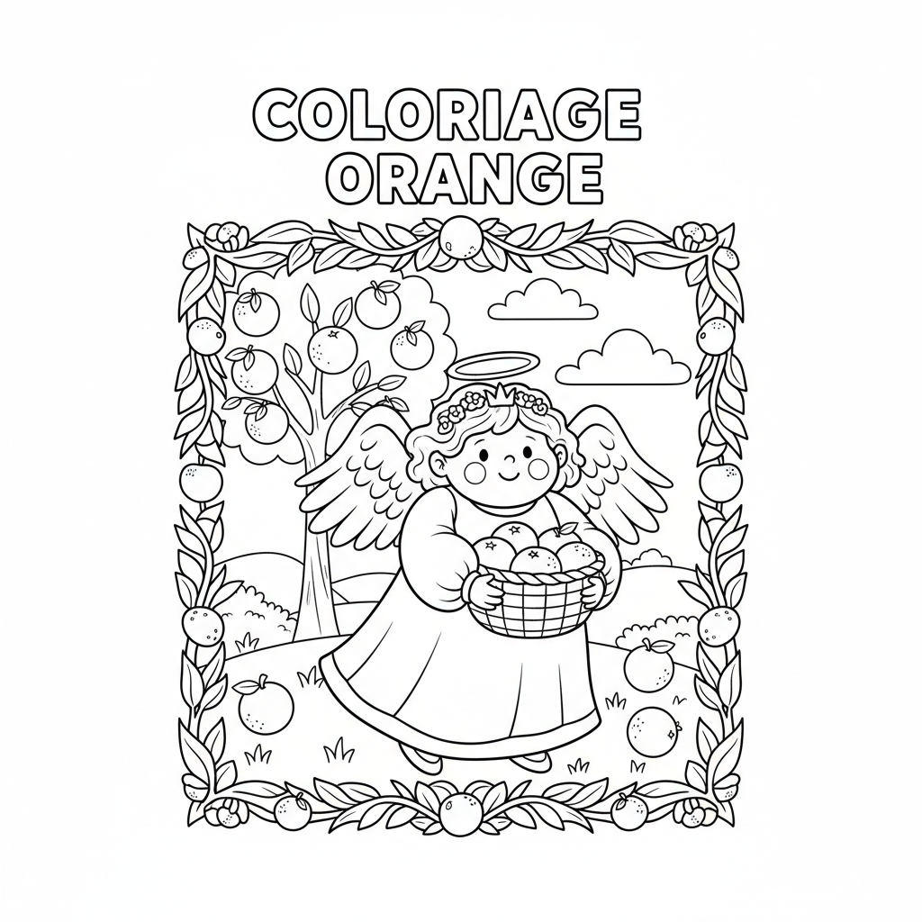 Coloriage coloriage orange 3