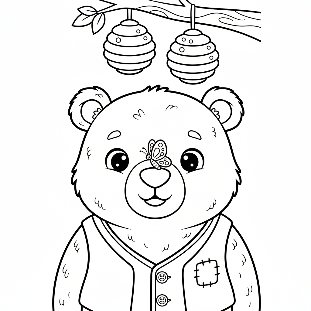 Coloriage coloriage ours brun 4