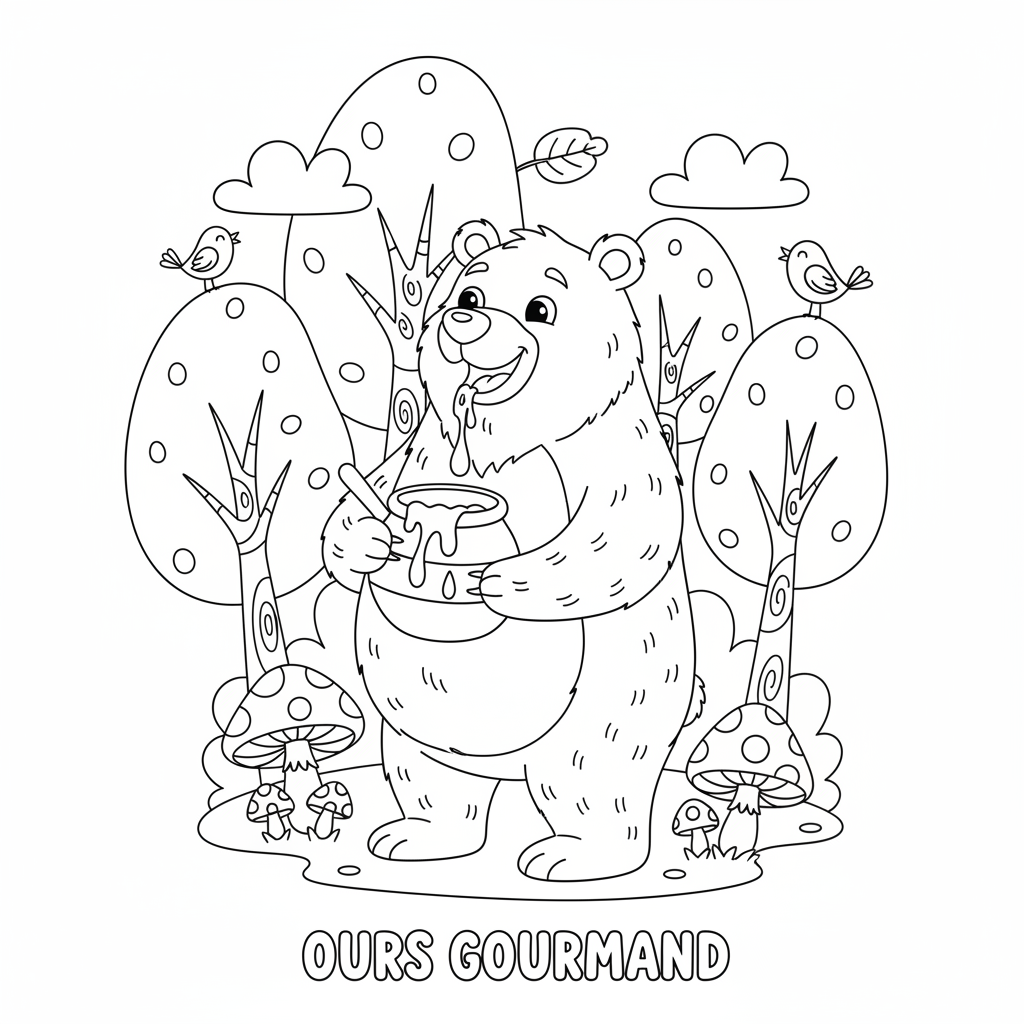 Coloriage coloriage ours maternelle 2
