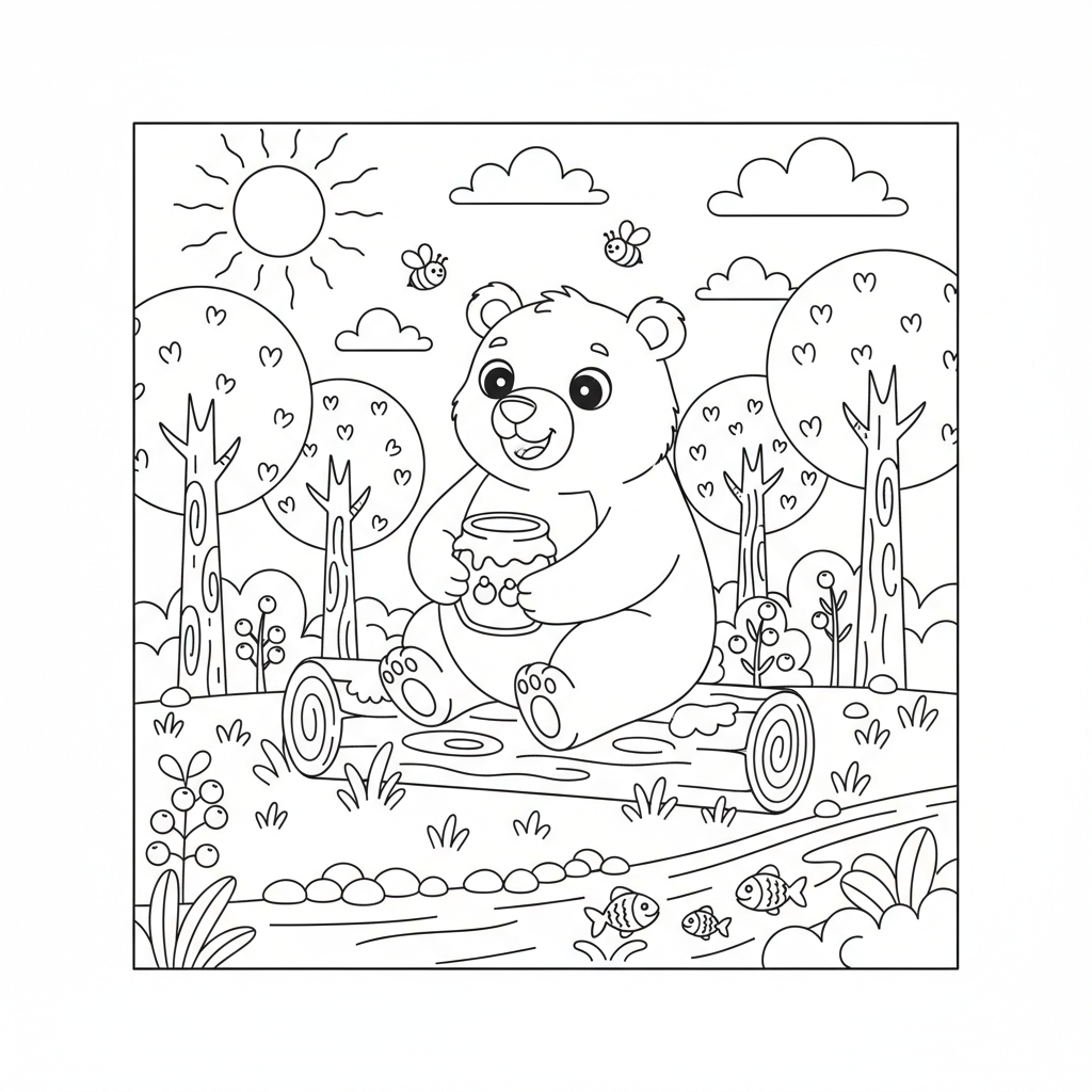 Coloriage coloriage ours maternelle 3