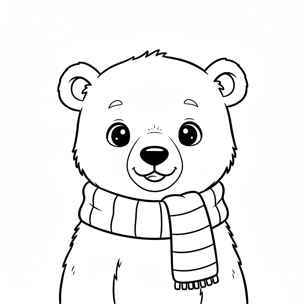 Coloriage coloriage ours polaire à imprimer 4