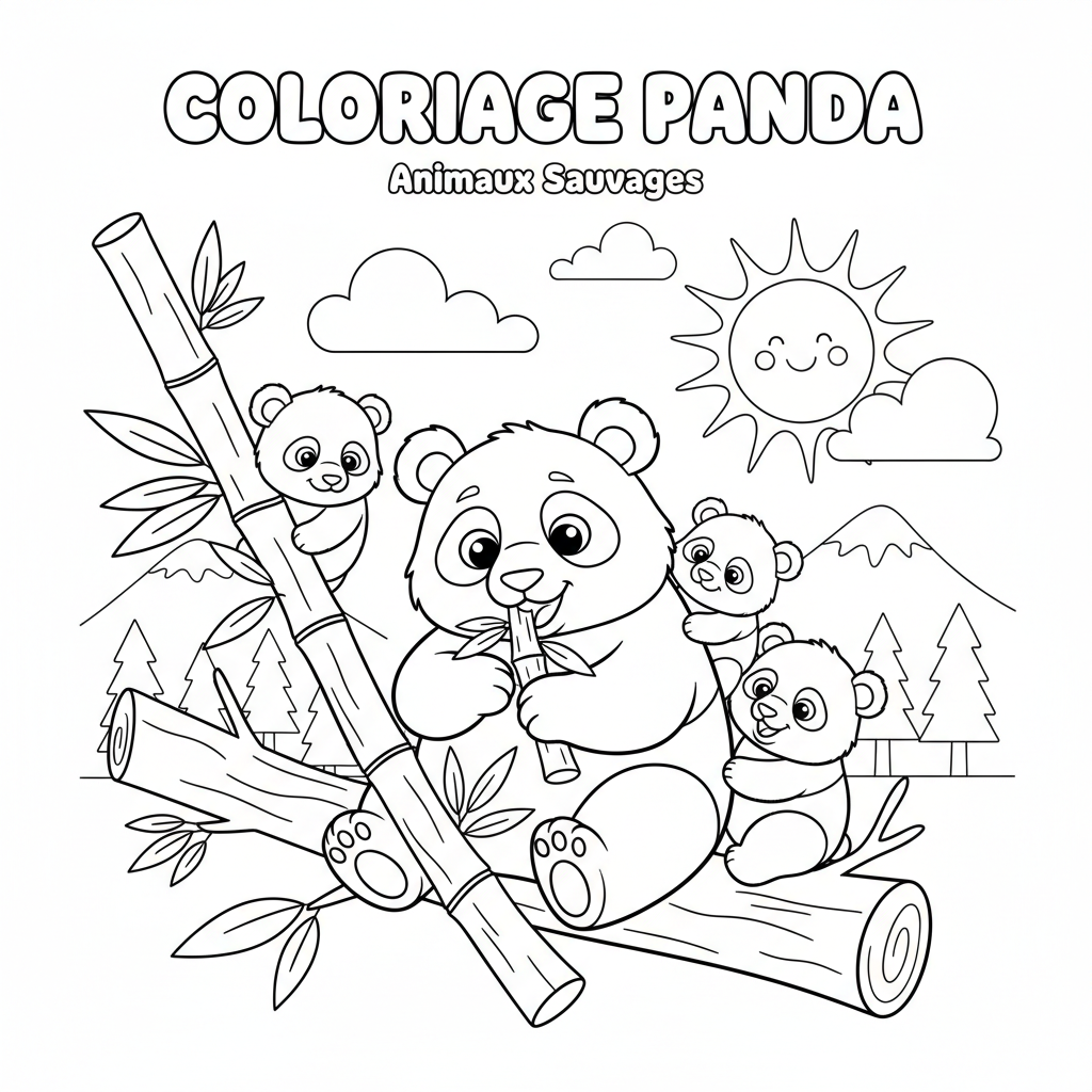Coloriage coloriage panda 2