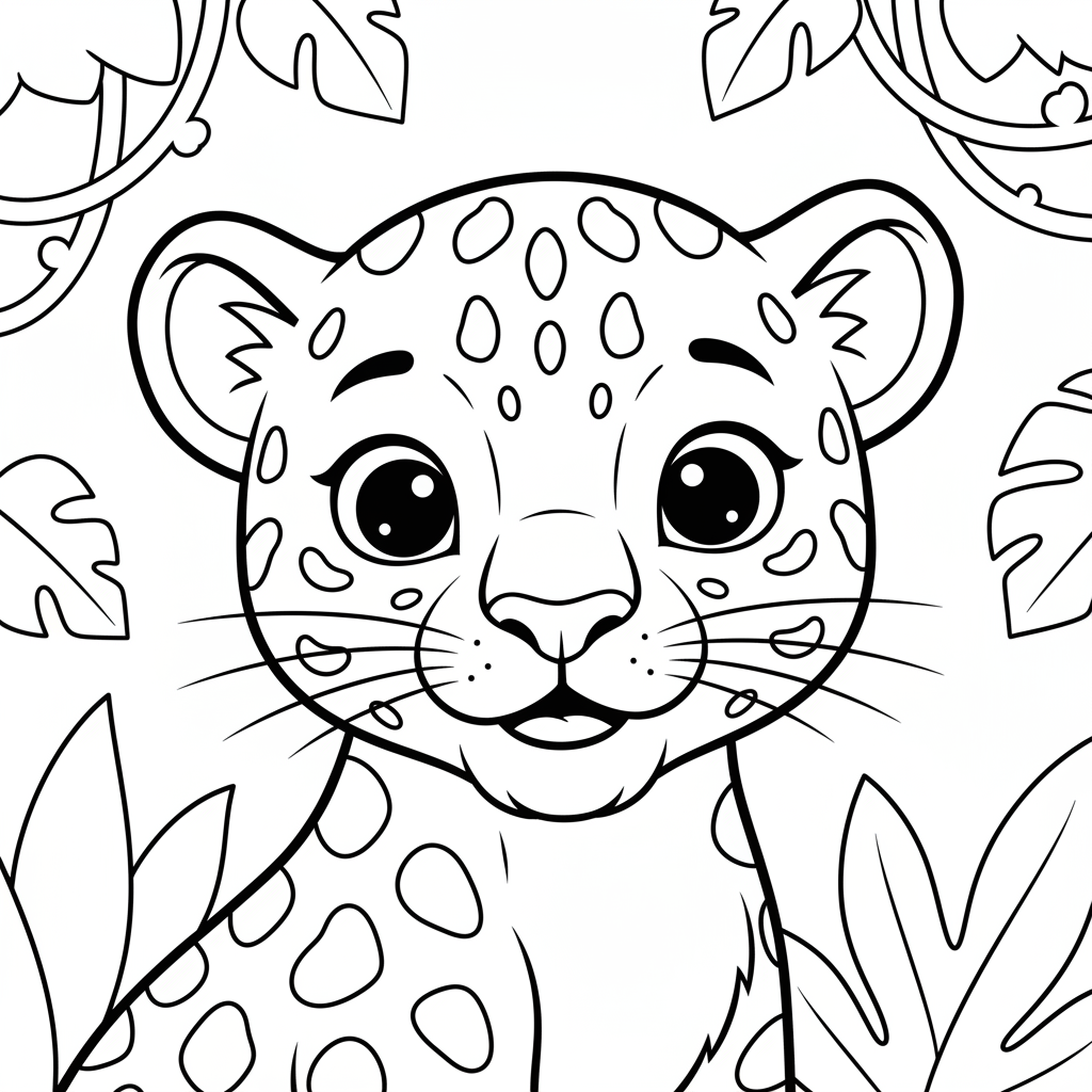 Coloriage coloriage panthère 4