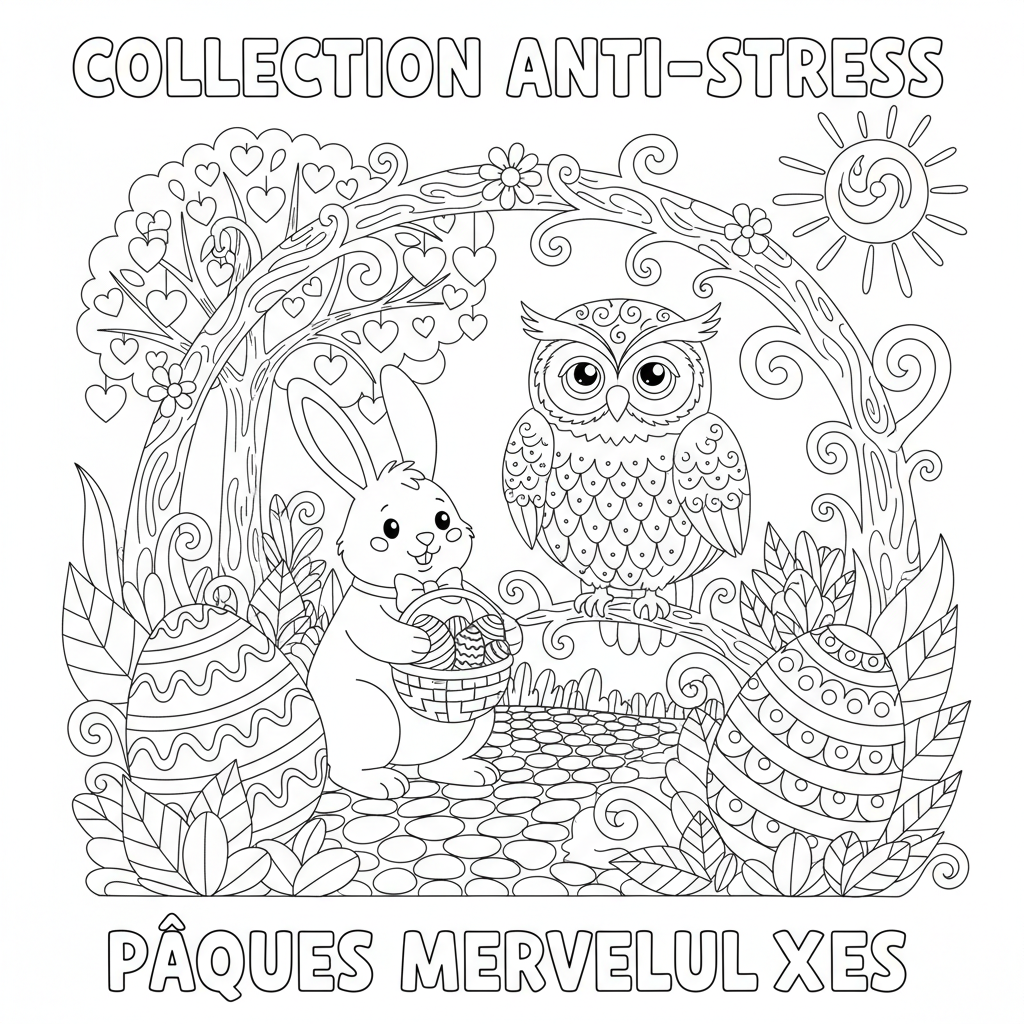 Coloriage coloriage paque adulte 3