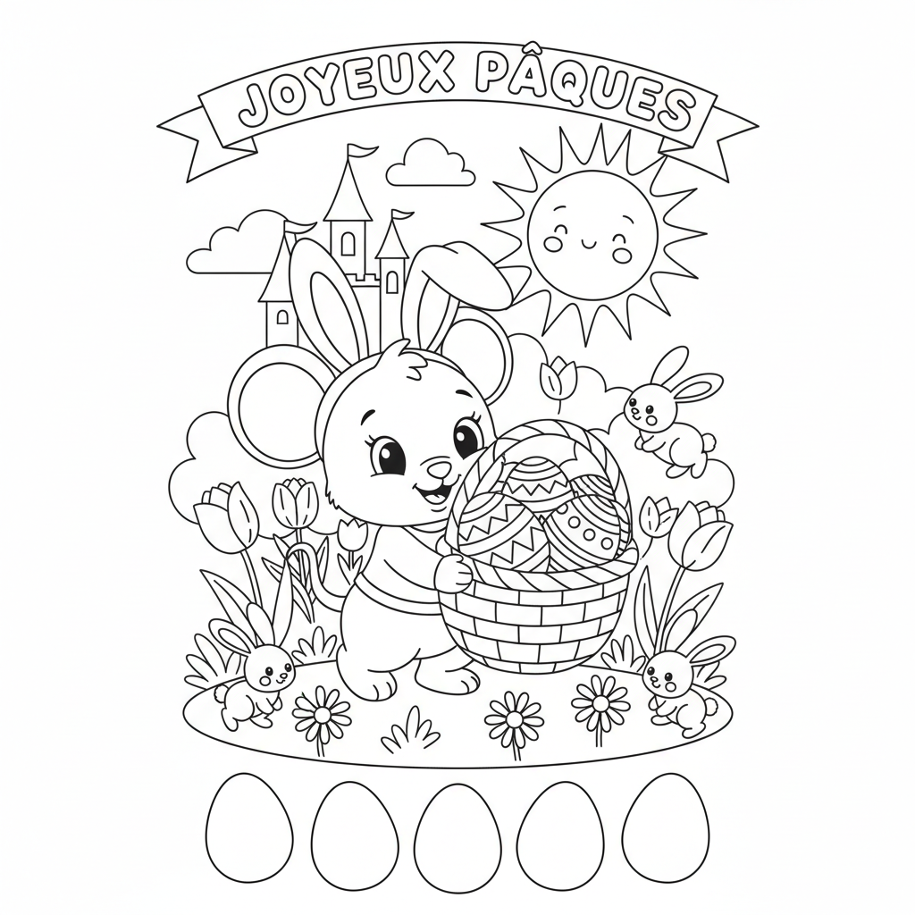 Coloriage Paques Disney Gratuit à Imprimer