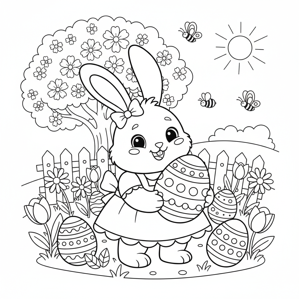 Coloriage coloriage paques disney 3