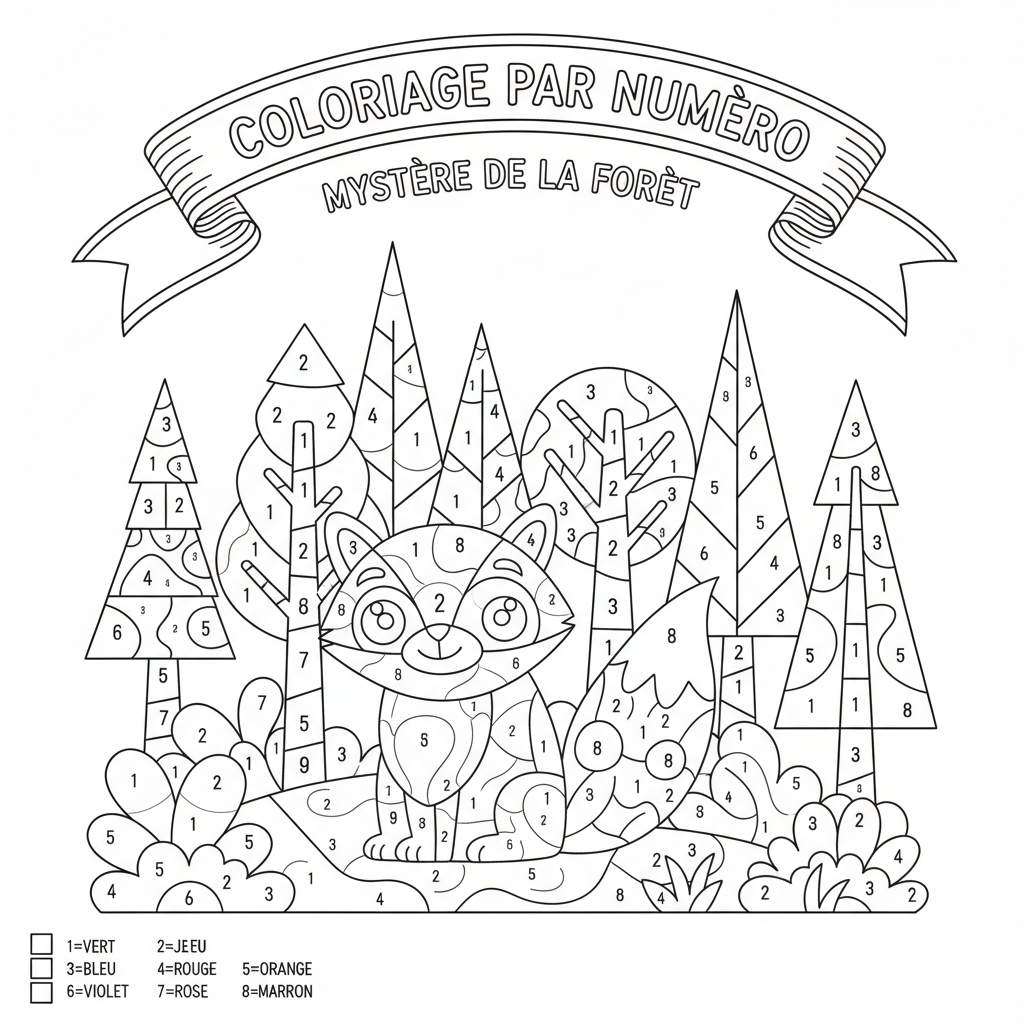 Coloriage coloriage par numéro 2