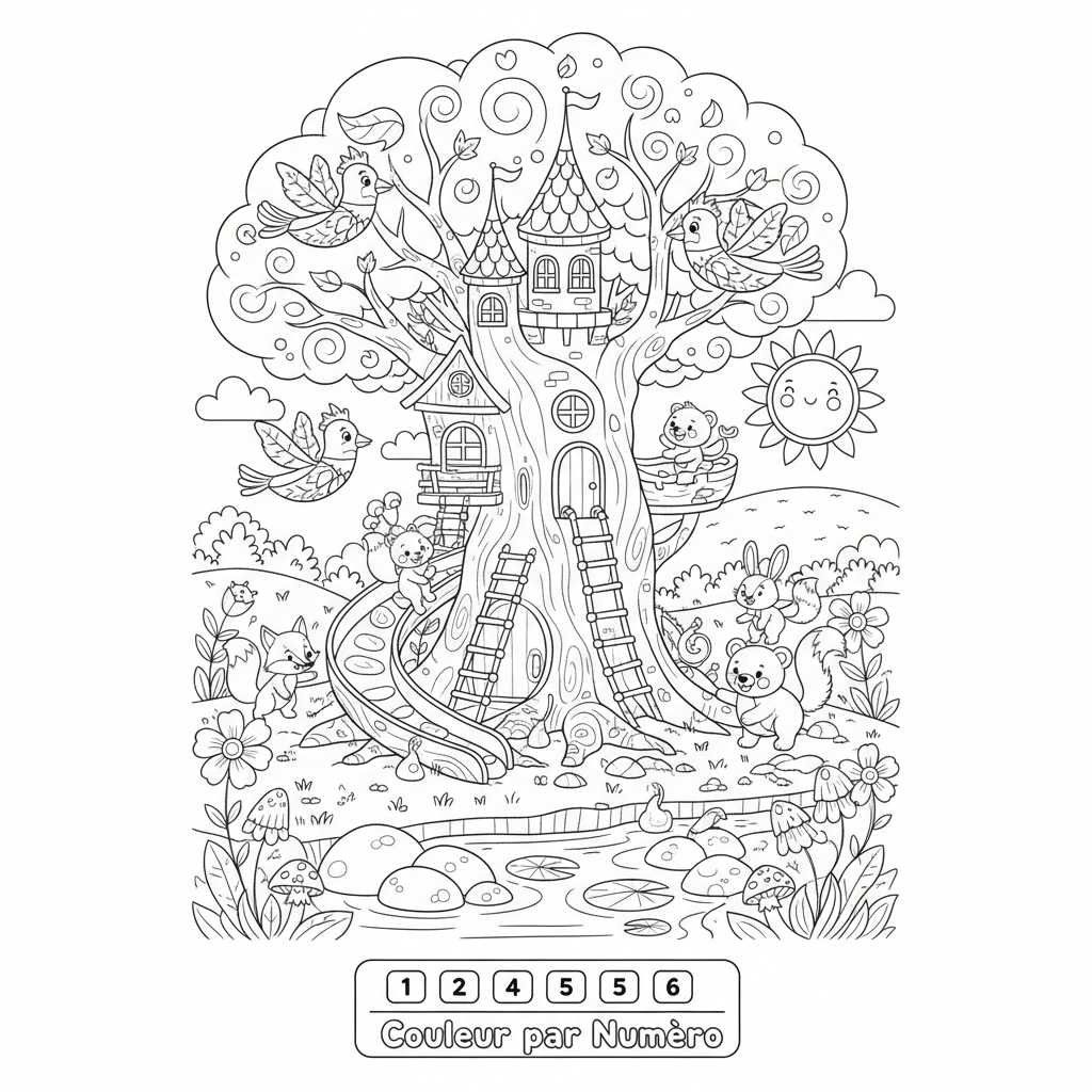 Coloriage coloriage par numero disney 3