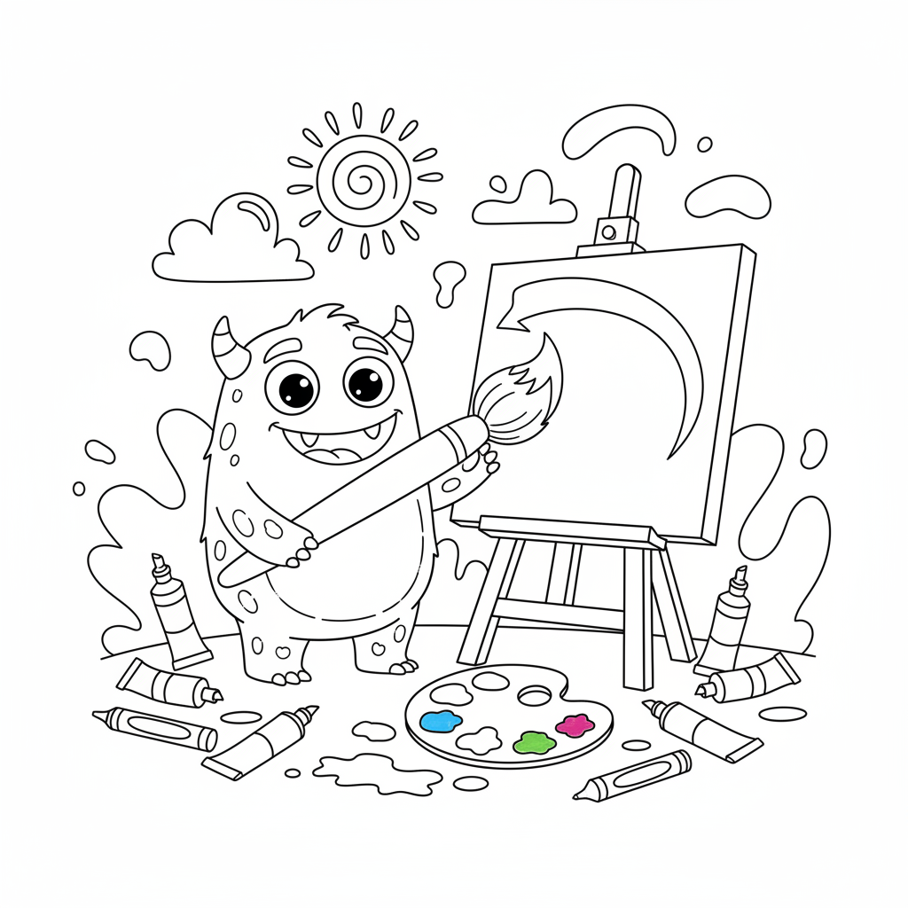 Coloriage coloriage peinture 2