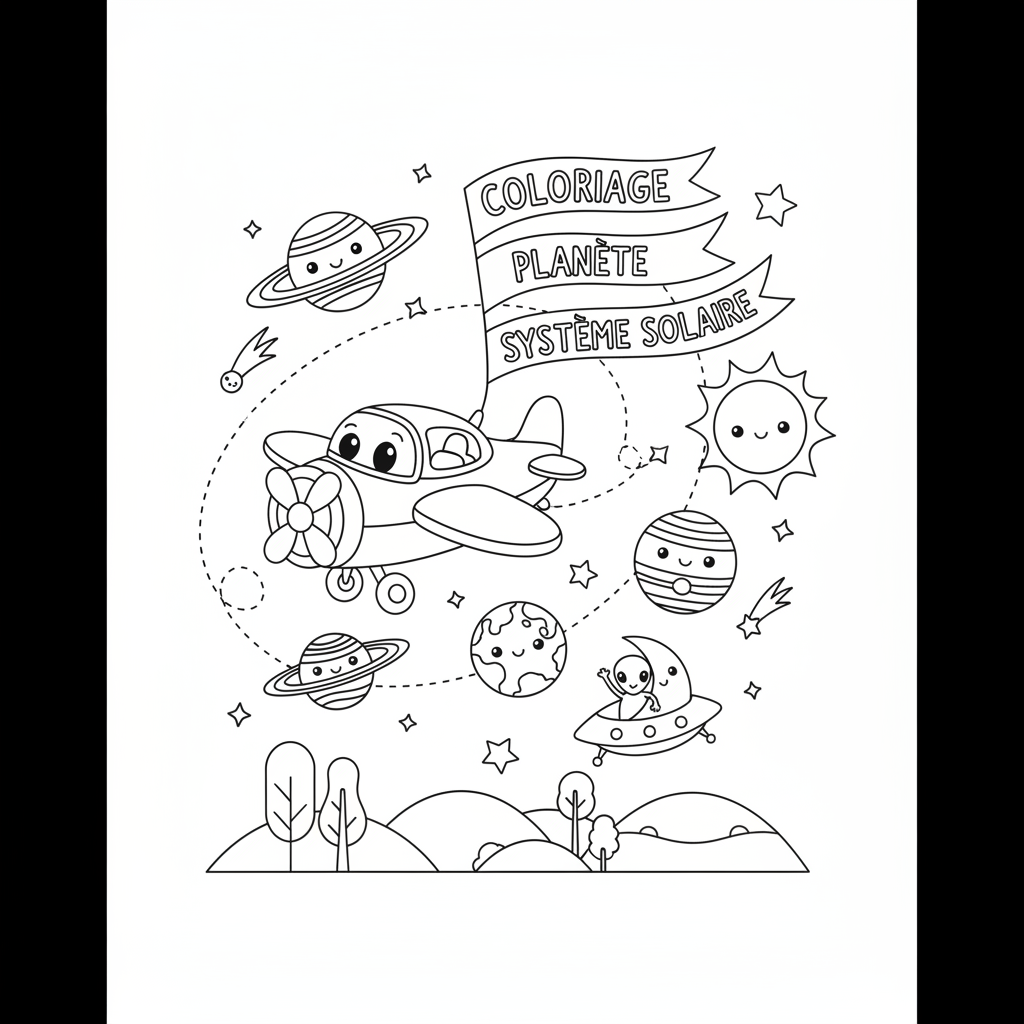 Coloriage coloriage planete systeme solaire 3