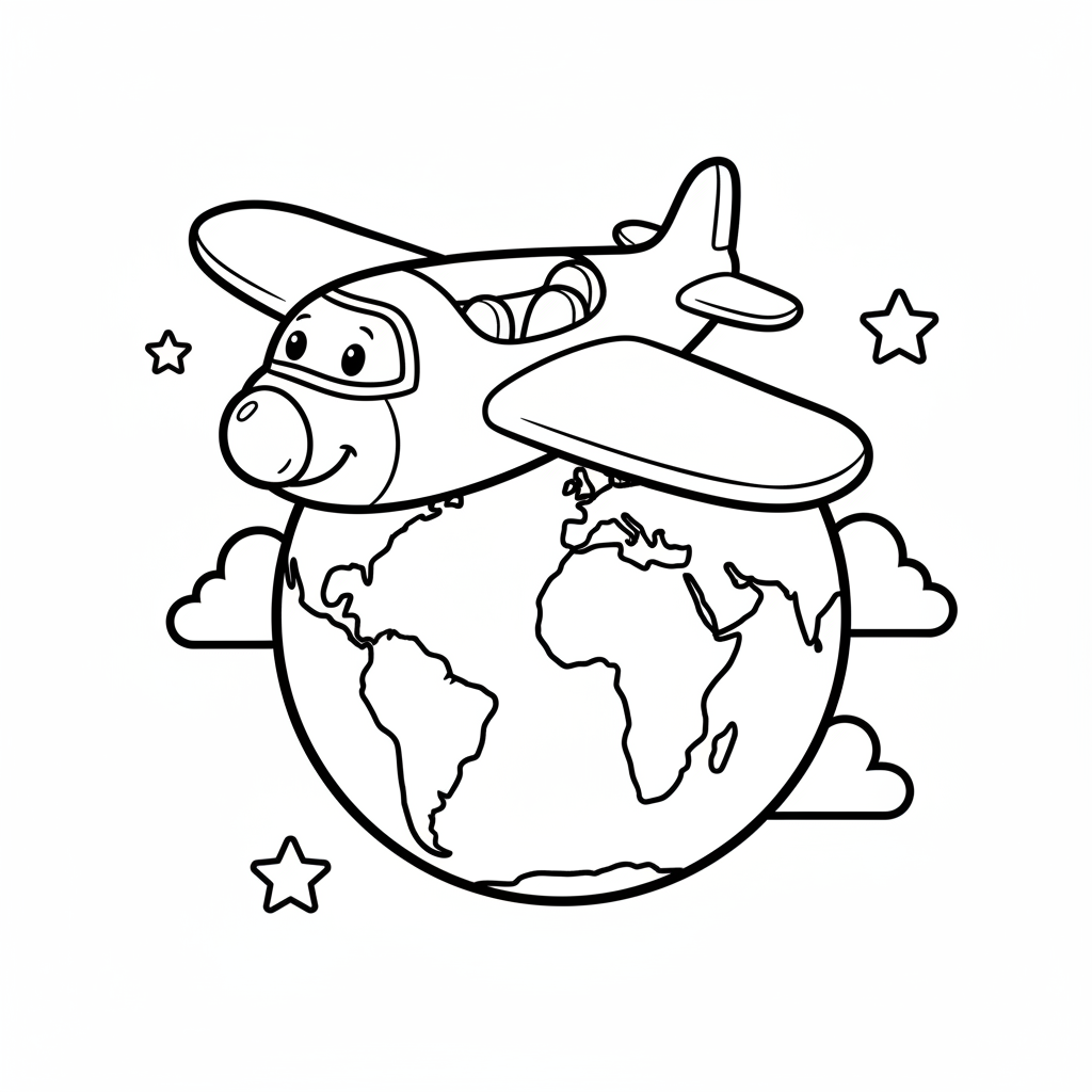 Coloriage coloriage planete terre