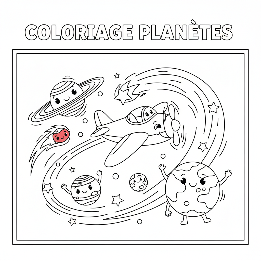 Coloriage coloriage planetes 5