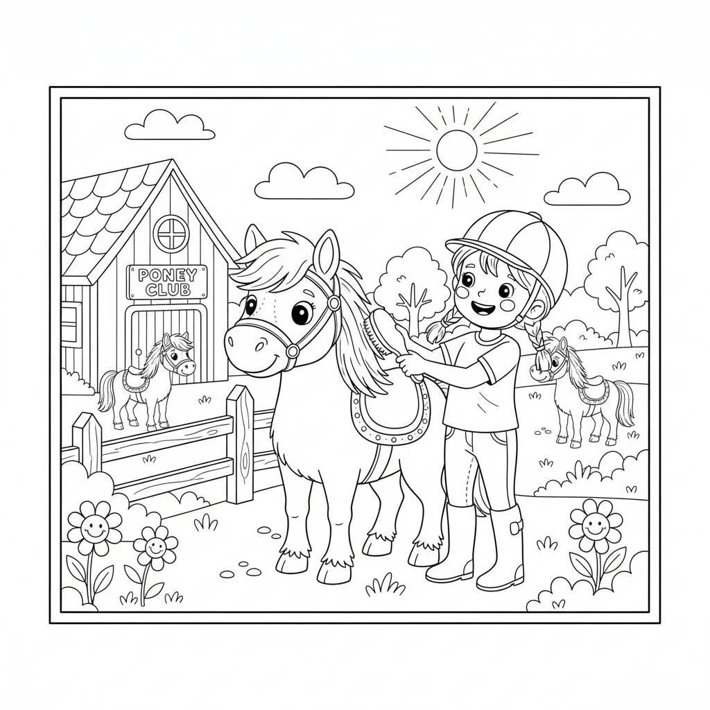 Coloriage coloriage poney club 3