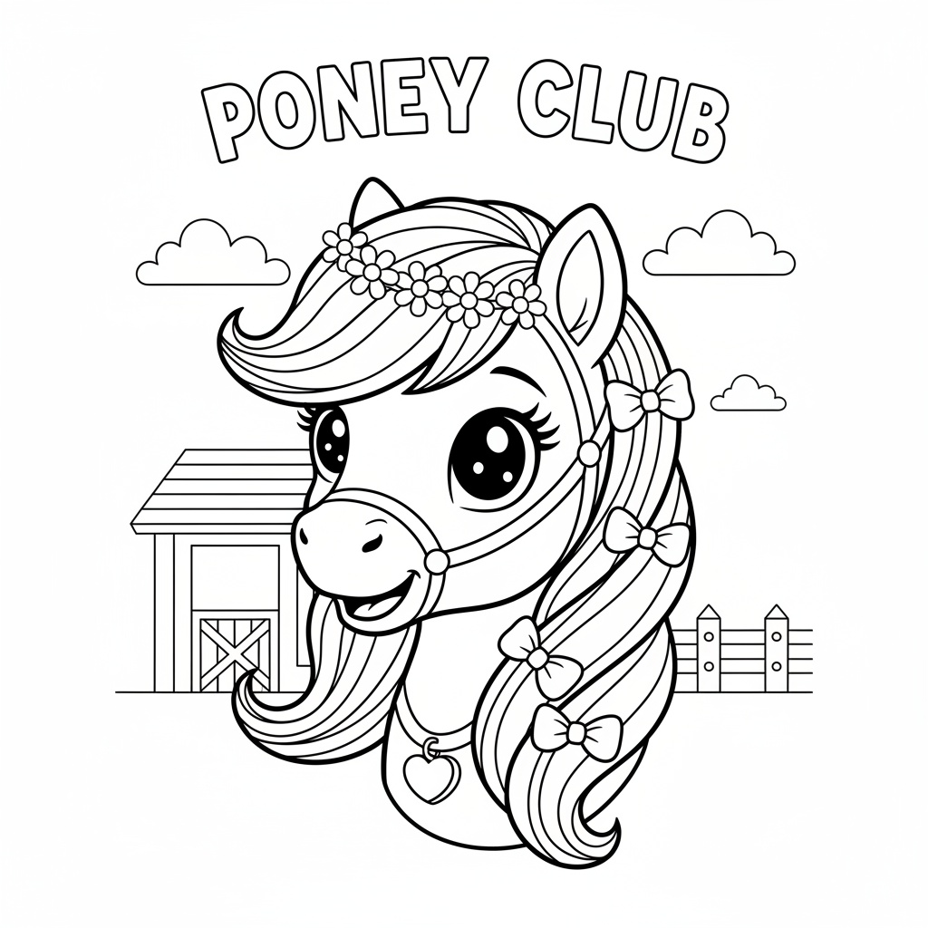 Coloriage coloriage poney club 4