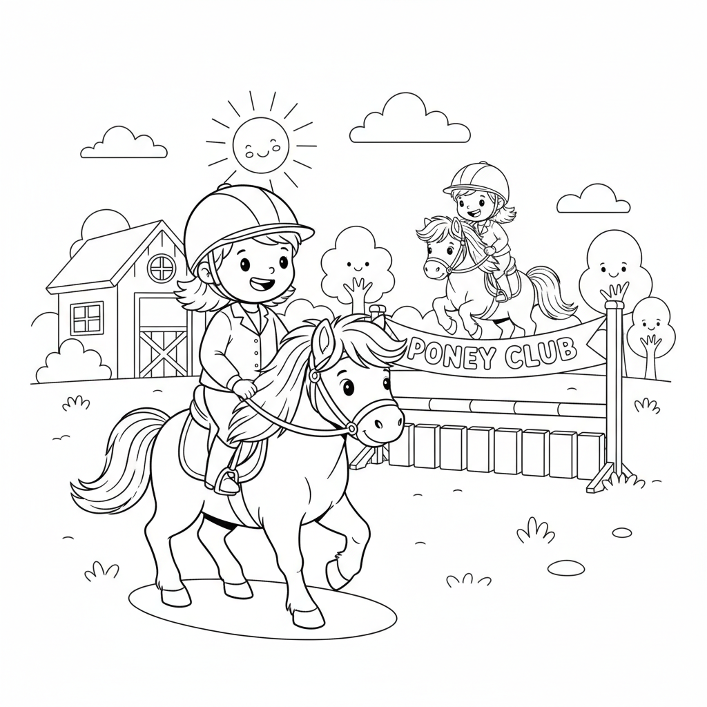 Coloriage coloriage poney club 5