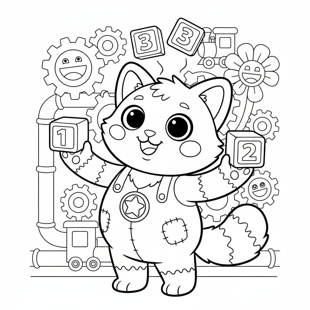 Coloriage Poppy Playtime Chapter 1 2 3 Gratuit à Imprimer