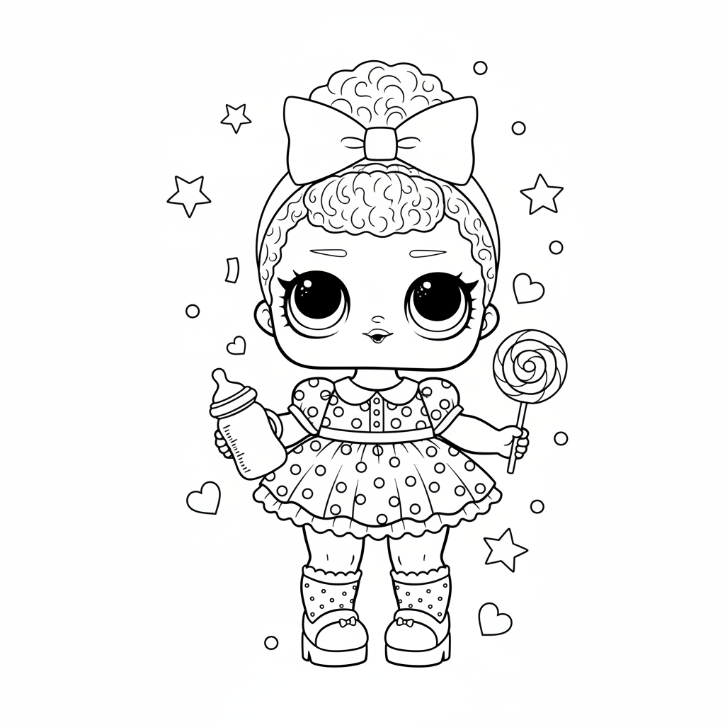 Coloriage coloriage poupeé lol bebe 2