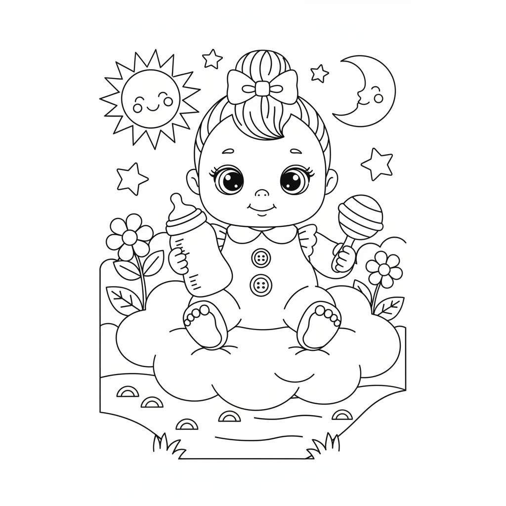 Coloriage coloriage poupeé lol bebe 3