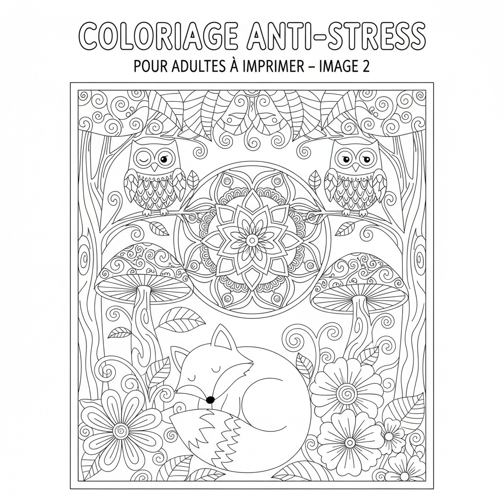 Coloriage coloriage pour adulte a imprimer 2