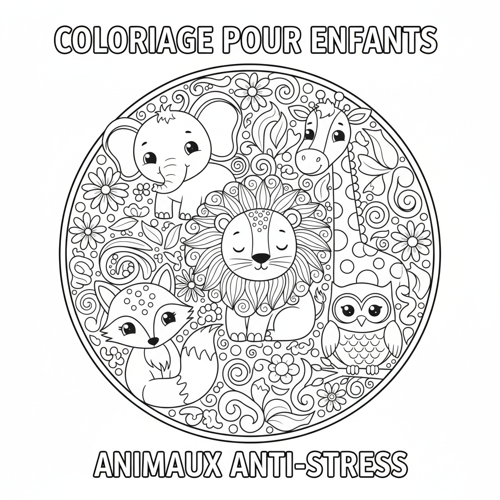 Coloriage Pour Adulte Animaux Gratuit à Imprimer