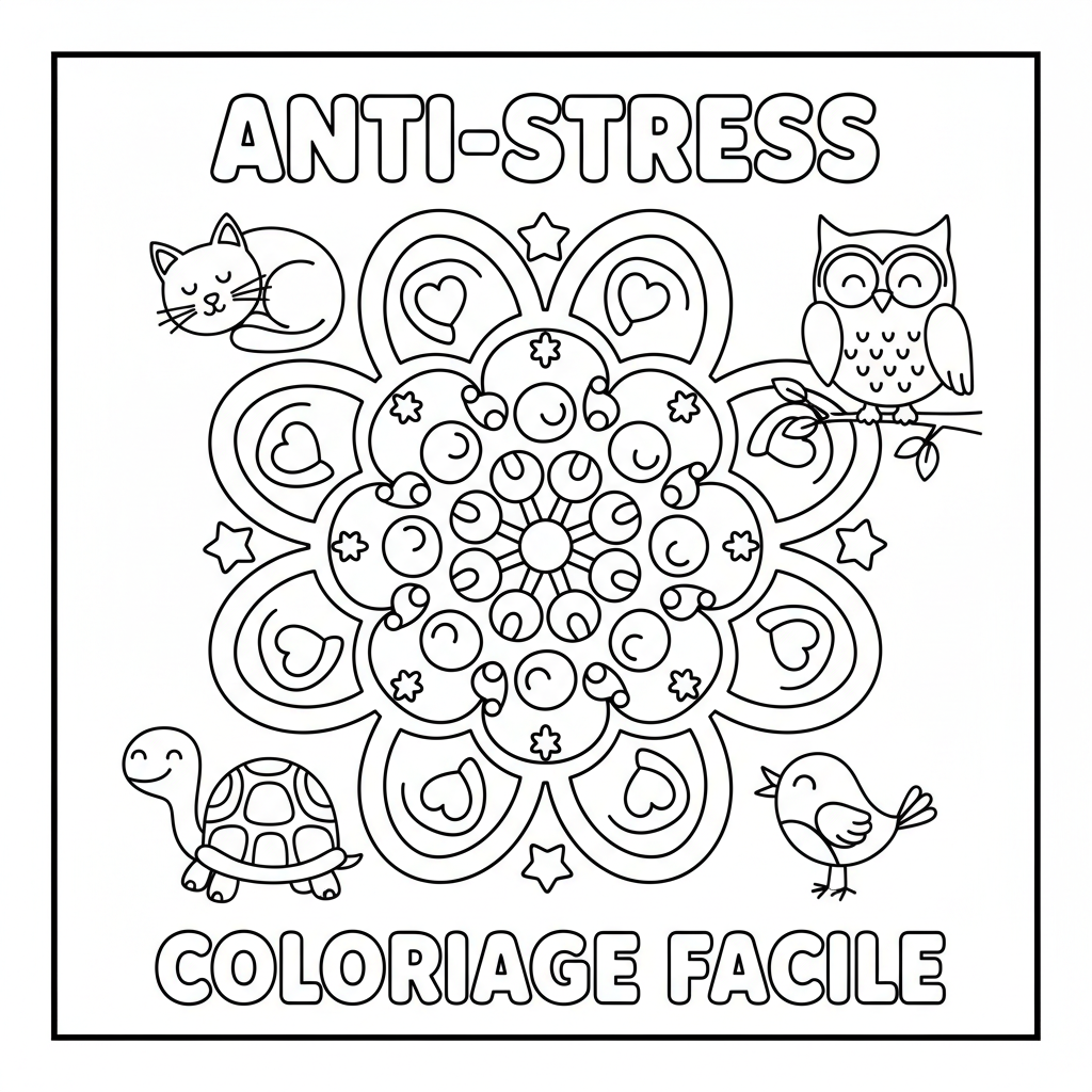 Coloriage coloriage pour adulte facile