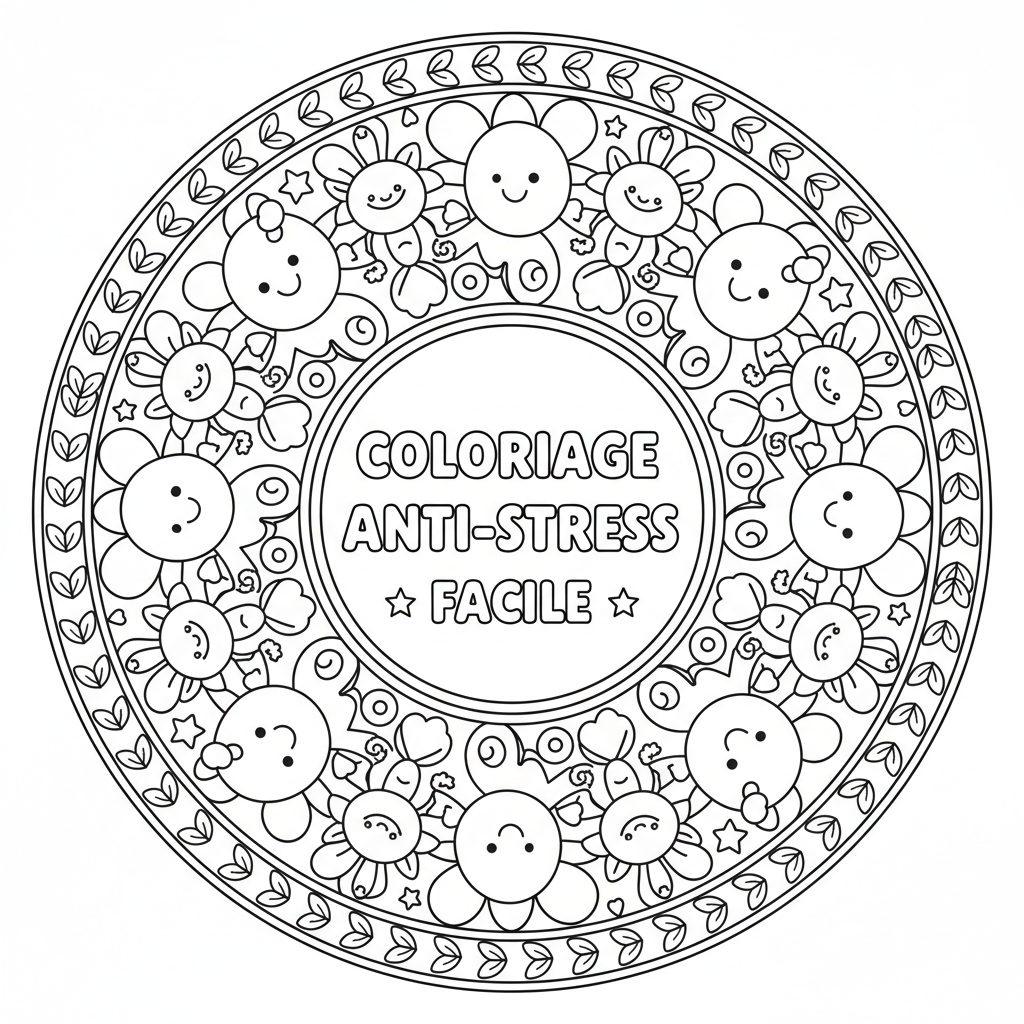 Coloriage coloriage pour adulte facile 2