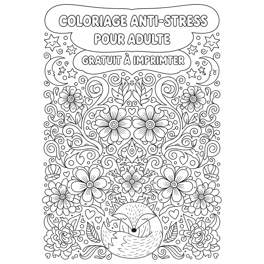 Coloriage coloriage pour adulte gratuit à imprimer