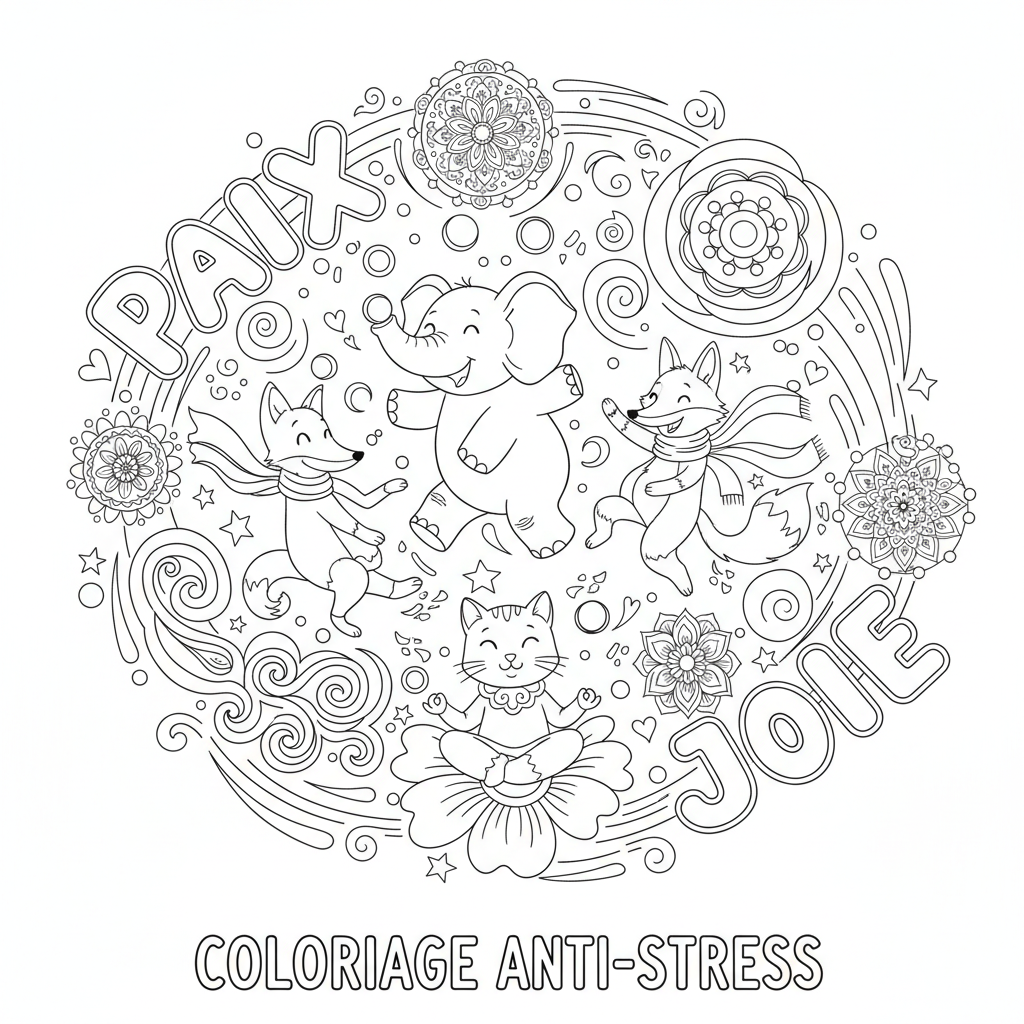 Coloriage coloriage pour adultes anti stress 5