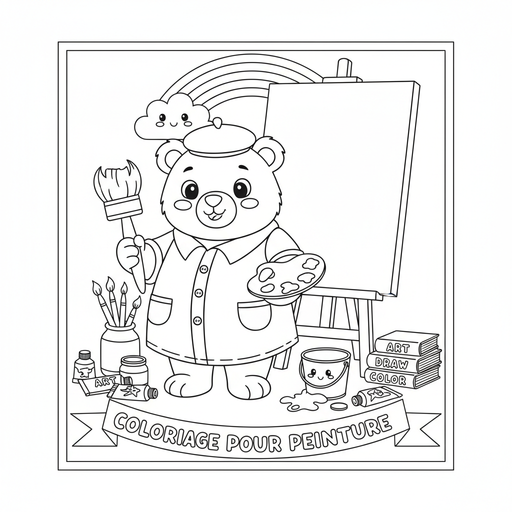 Coloriage Pour Peinture à Imprimer Gratuitement