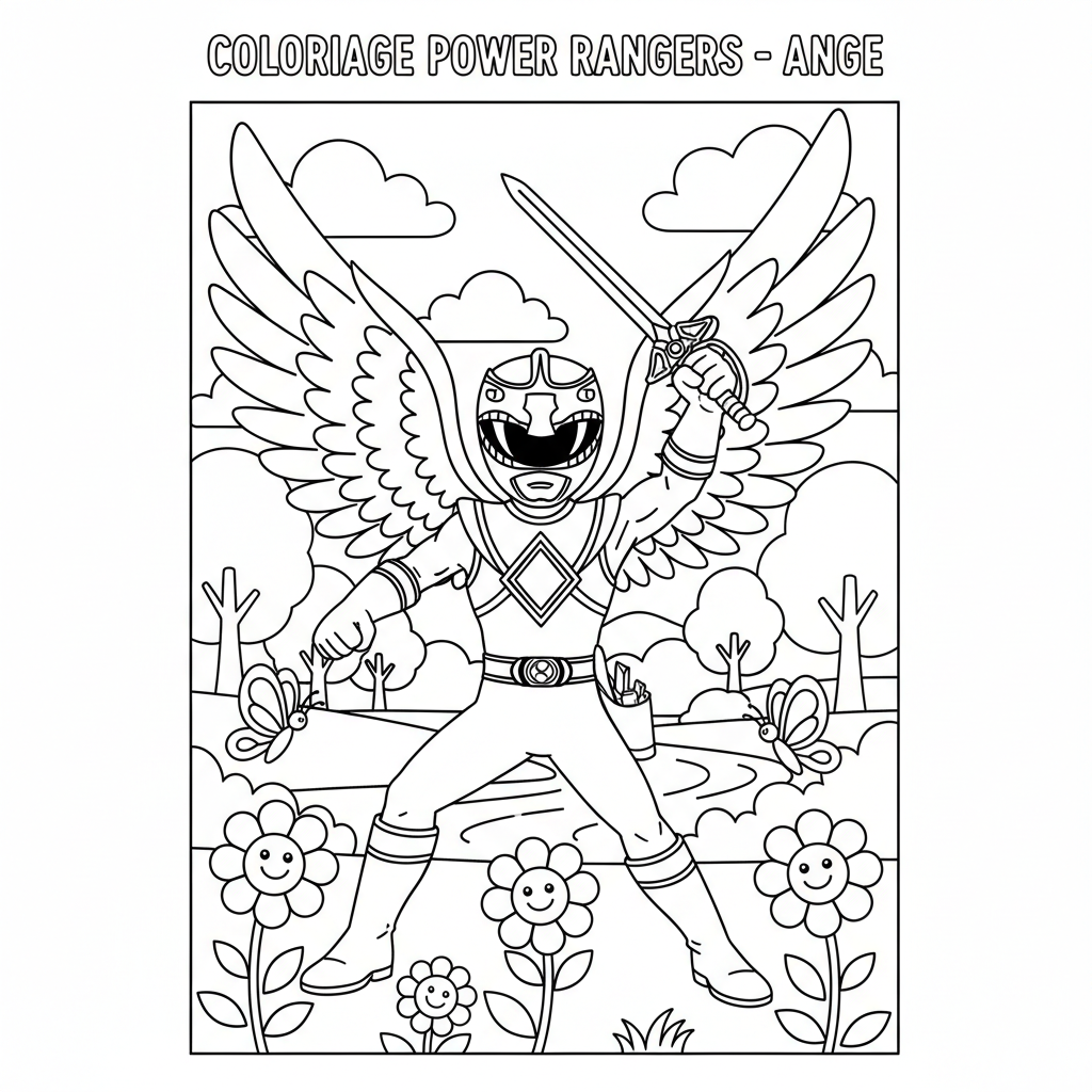 Coloriage coloriage powers rangers 3