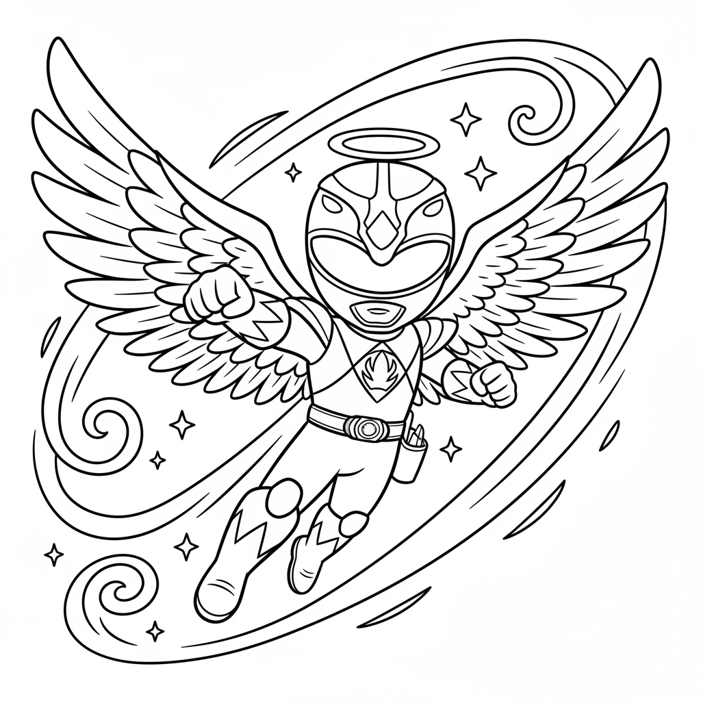 Coloriage coloriage powers rangers 5