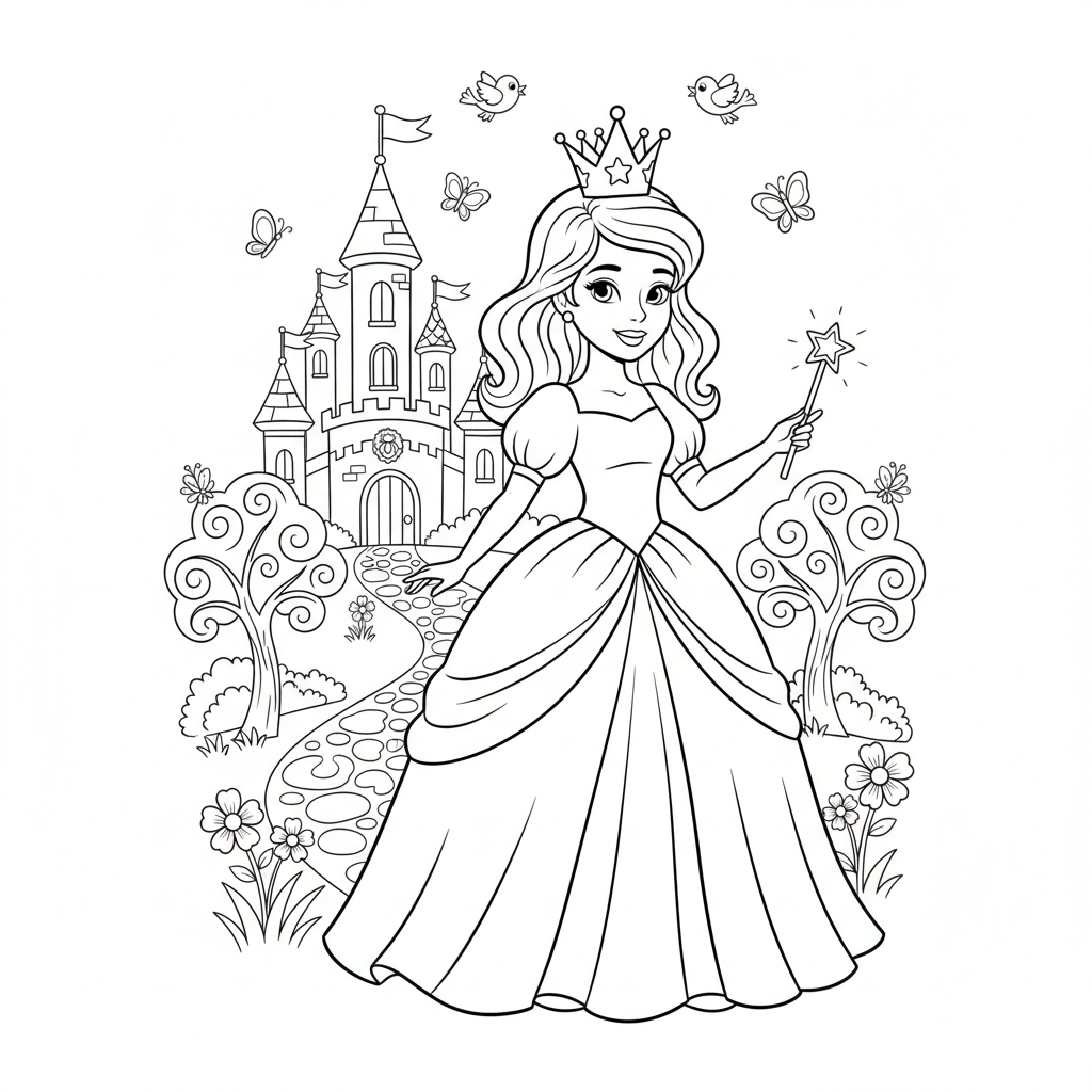 Coloriage coloriage princess disney 2