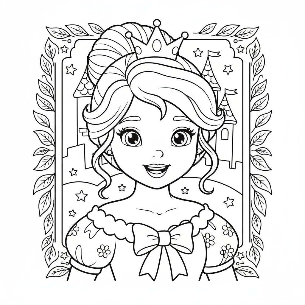 Coloriage coloriage princesse disney 4