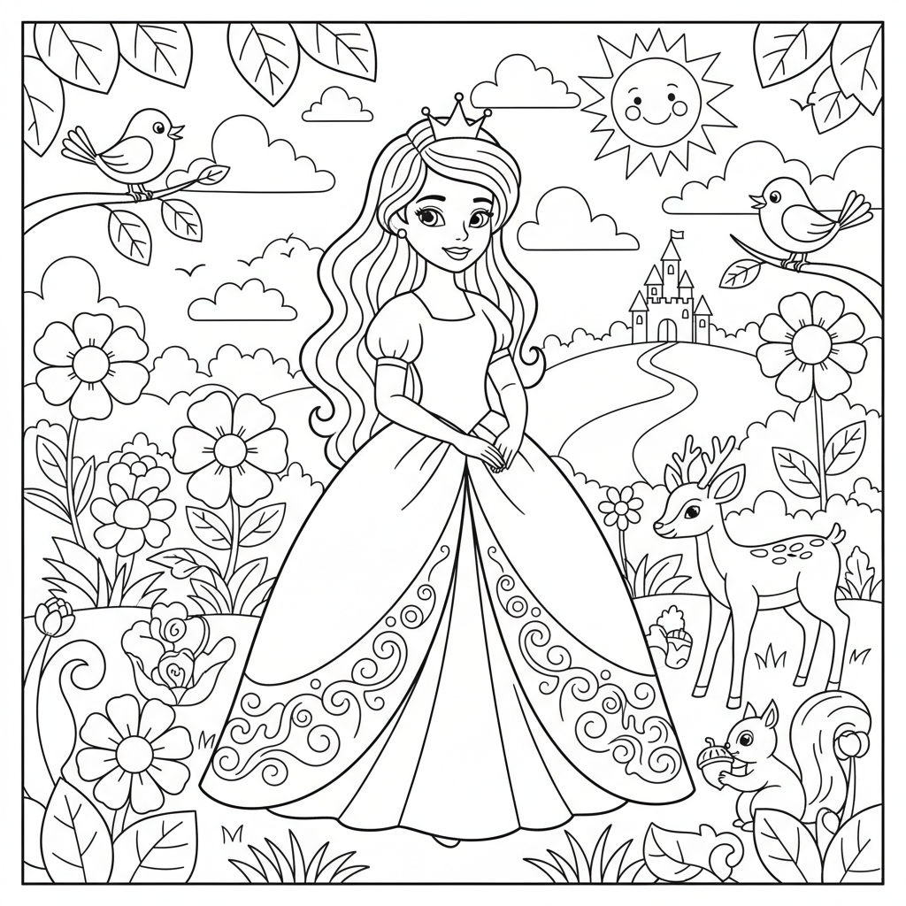 Coloriage coloriage princesses disney 3
