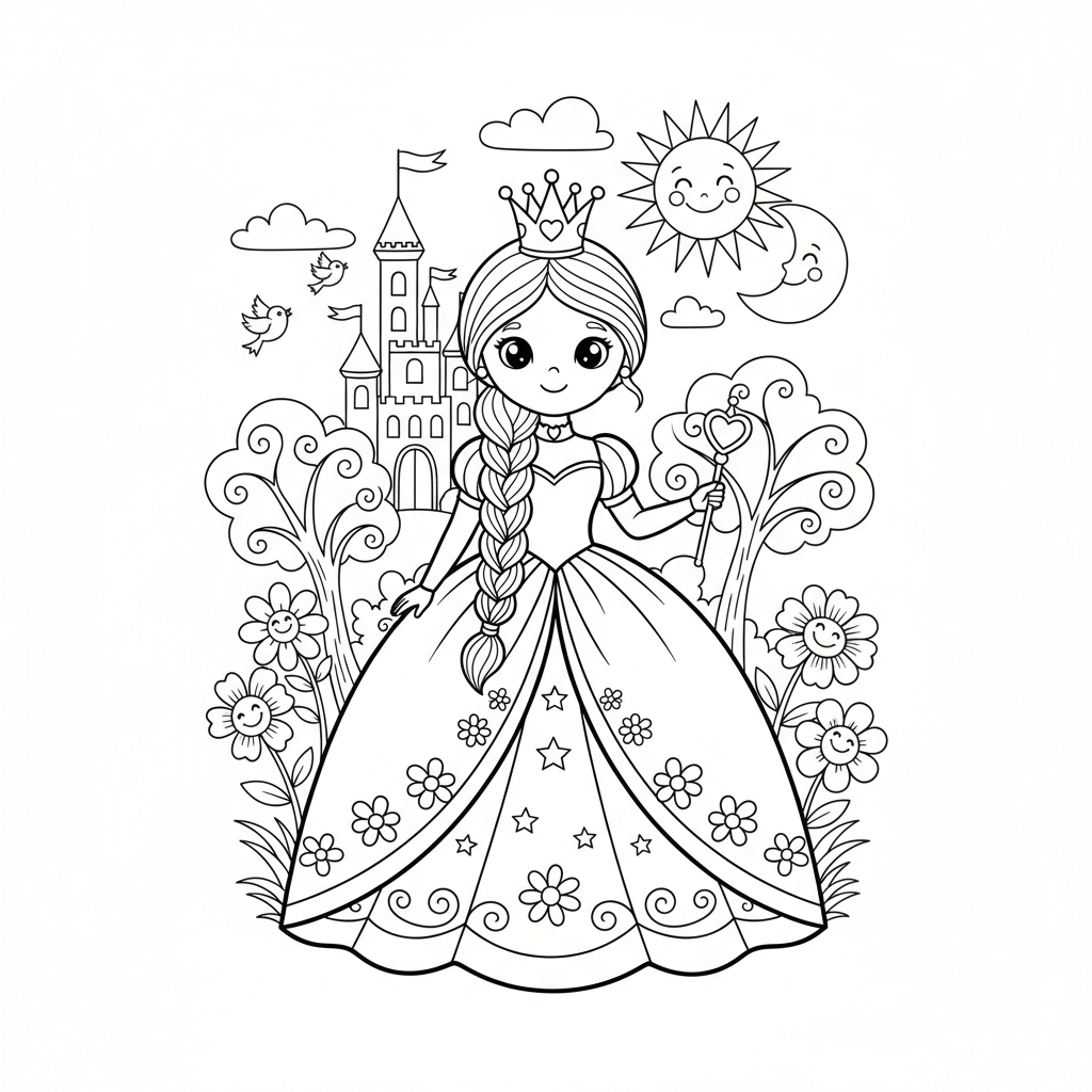 Coloriage coloriage princesses disney a imprimer