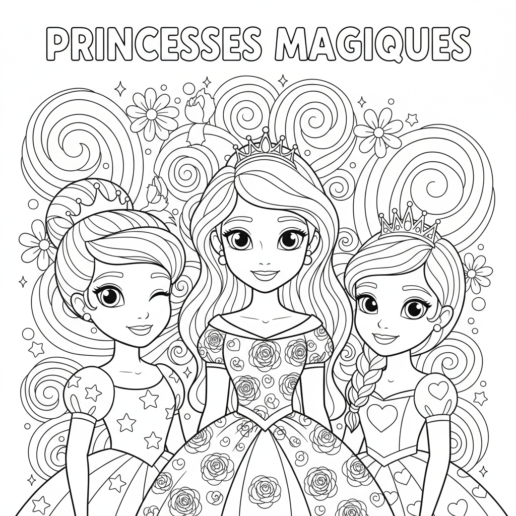 Coloriage coloriage princesses disney a imprimer 4