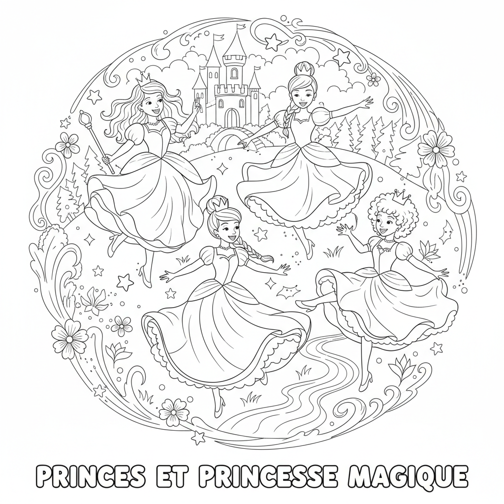 Coloriage coloriage princesses disney a imprimer 5