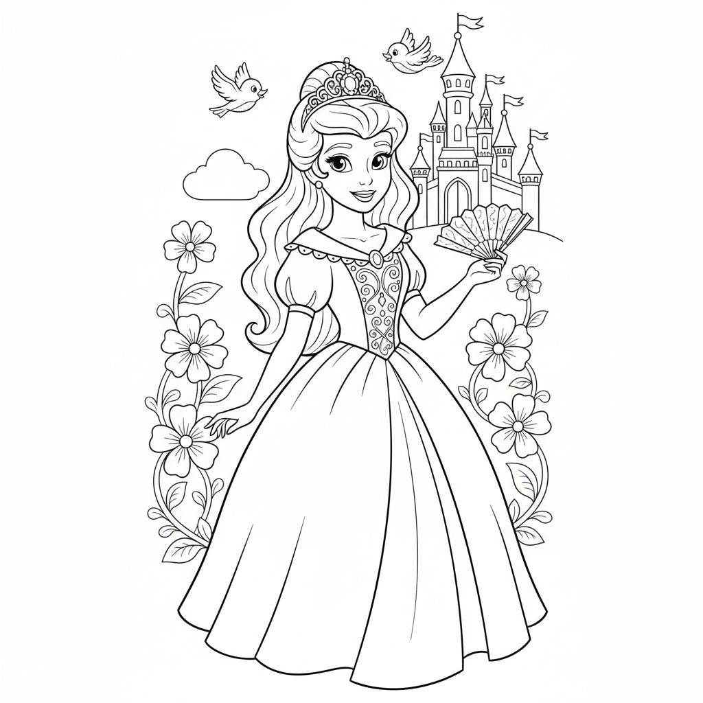 Coloriage coloriage princesses disney à imprimer 2