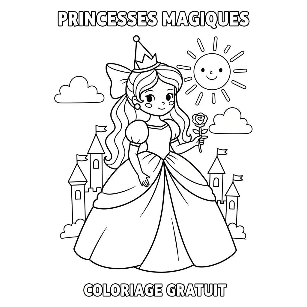 Coloriage coloriage princesses disney à imprimer gratuit