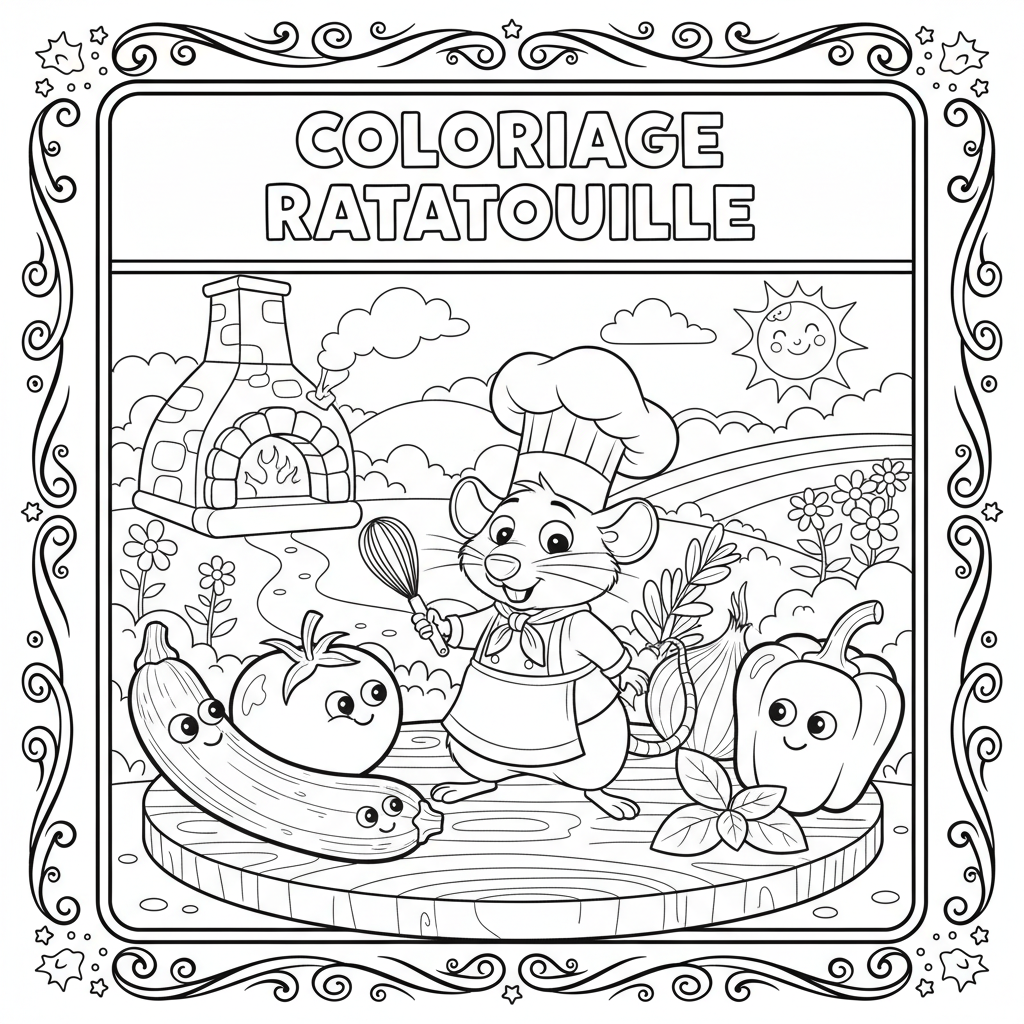 Coloriage coloriage ratatouille 3