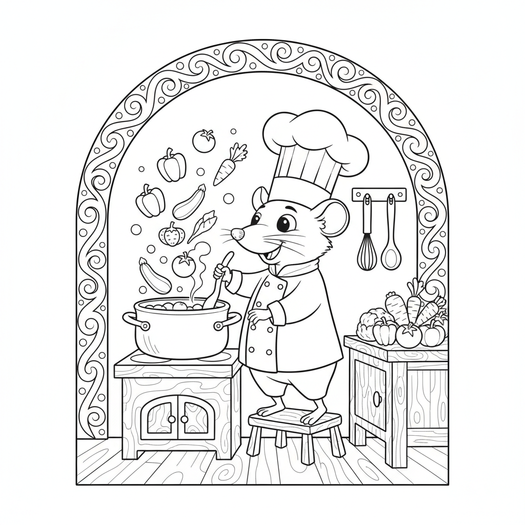 Coloriage coloriage ratatouille 5