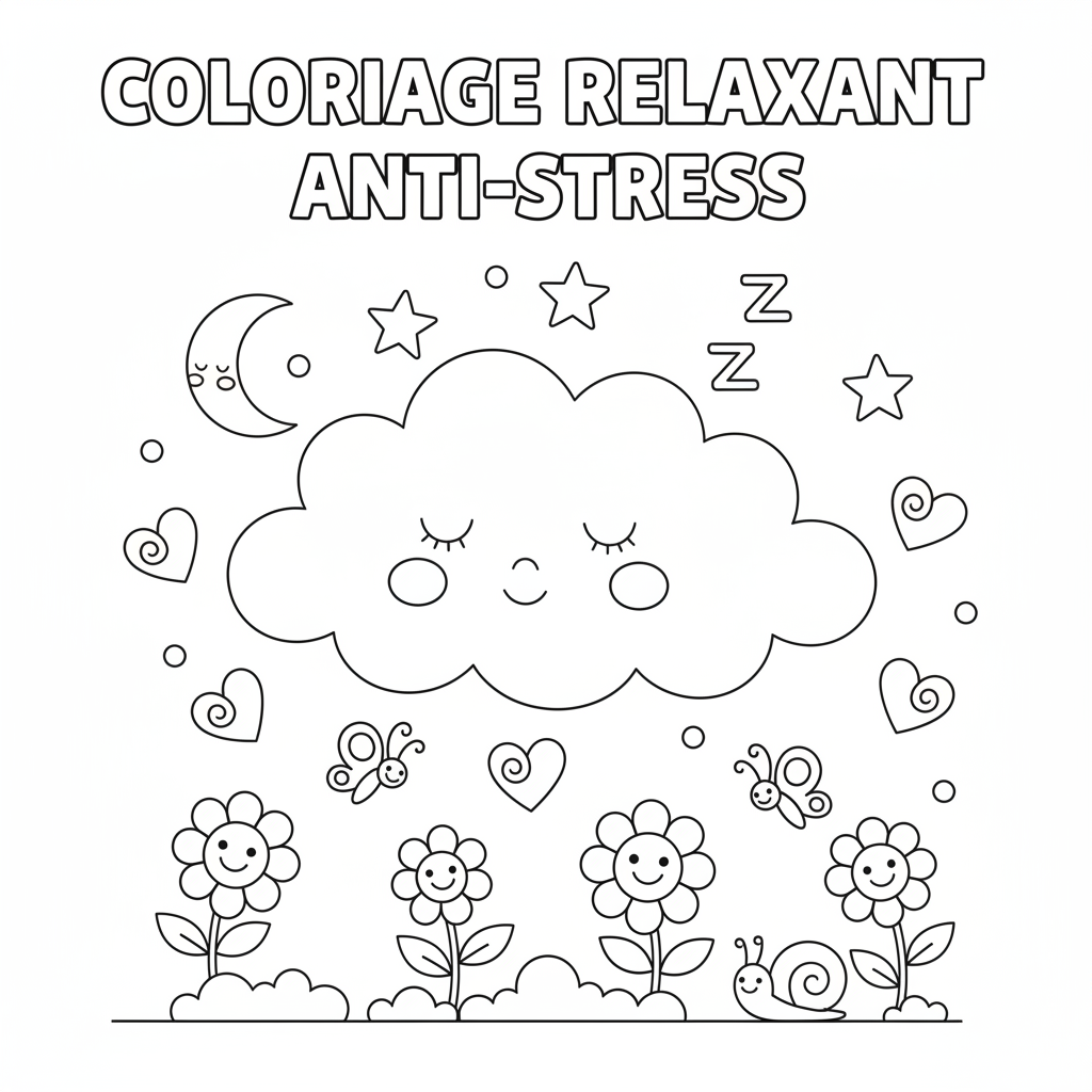 Coloriage coloriage relaxant