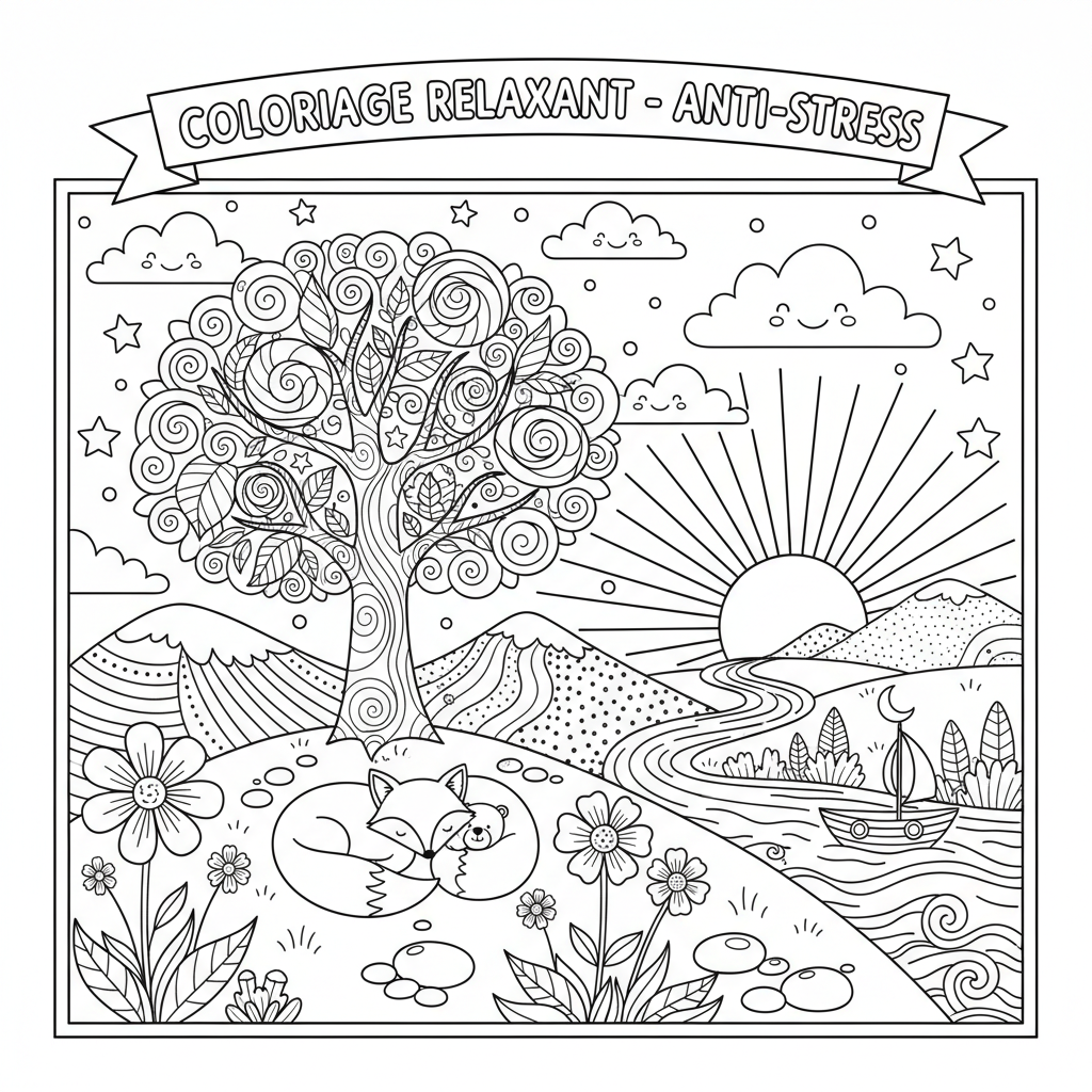 Coloriage coloriage relaxant 3