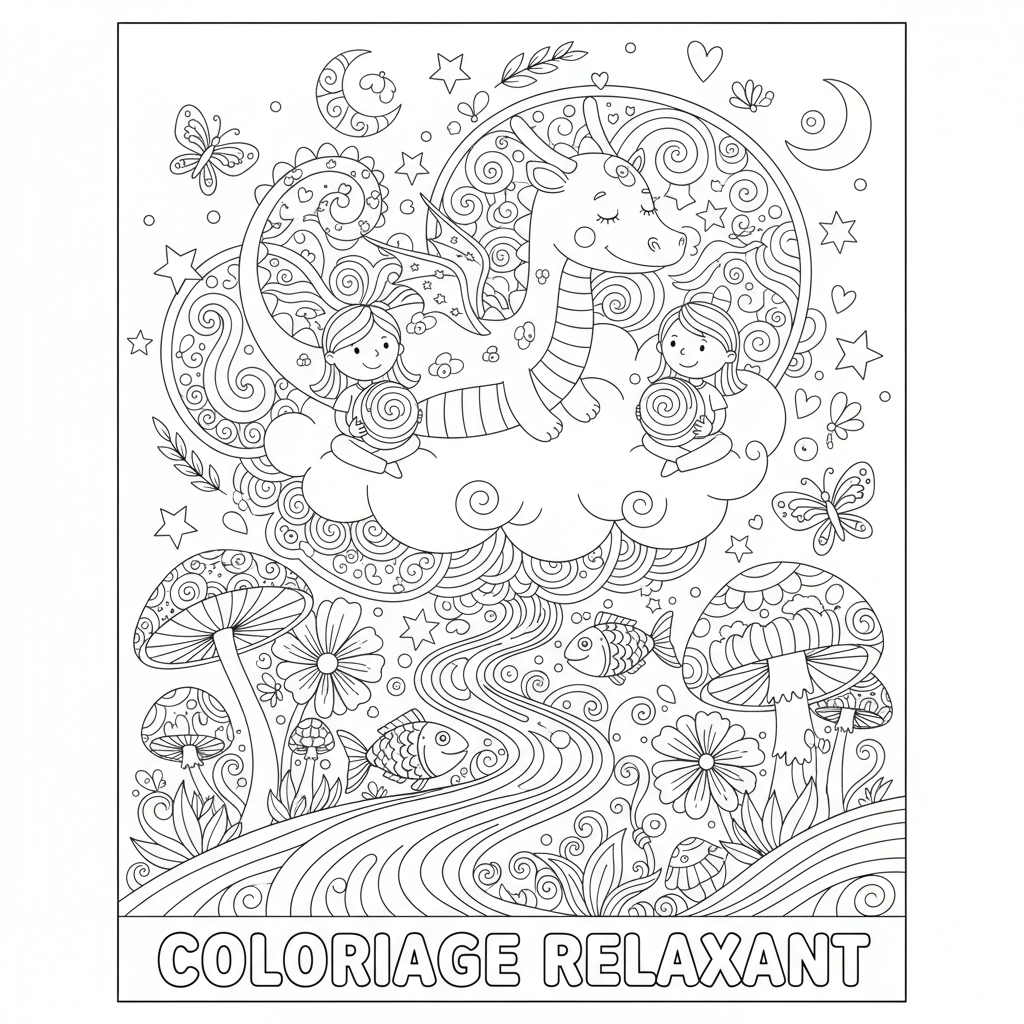 Coloriage coloriage relaxant 5