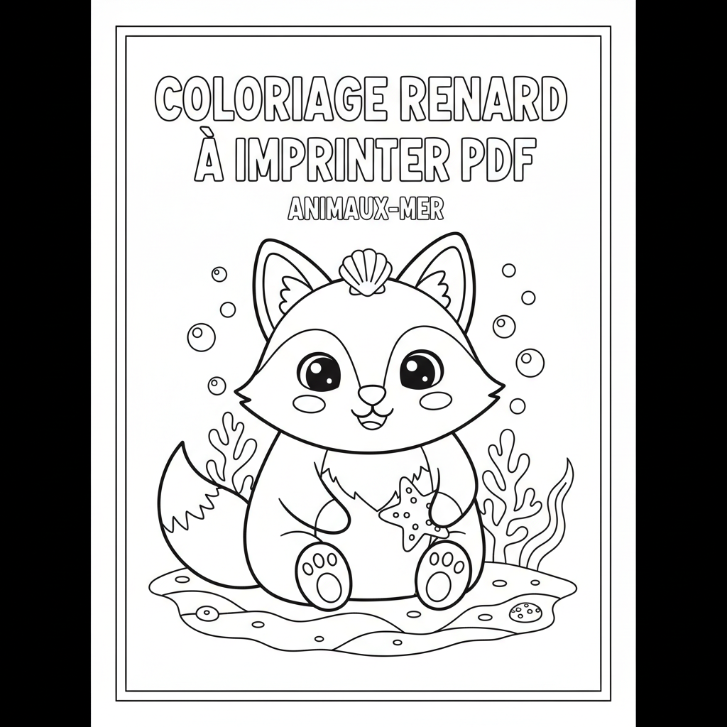 Coloriage Renard À Imprimer Pdf à Imprimer Gratuit