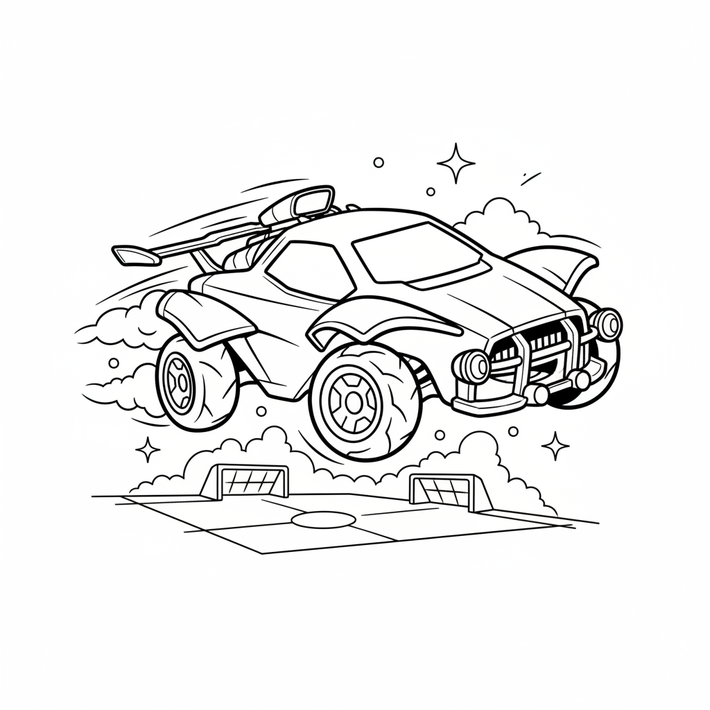 Coloriage coloriage rocket league 5