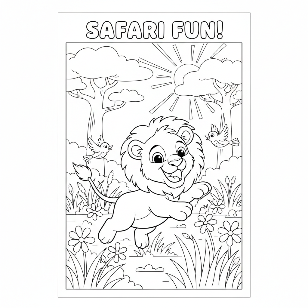 Coloriage coloriage roi lion à imprimer 5