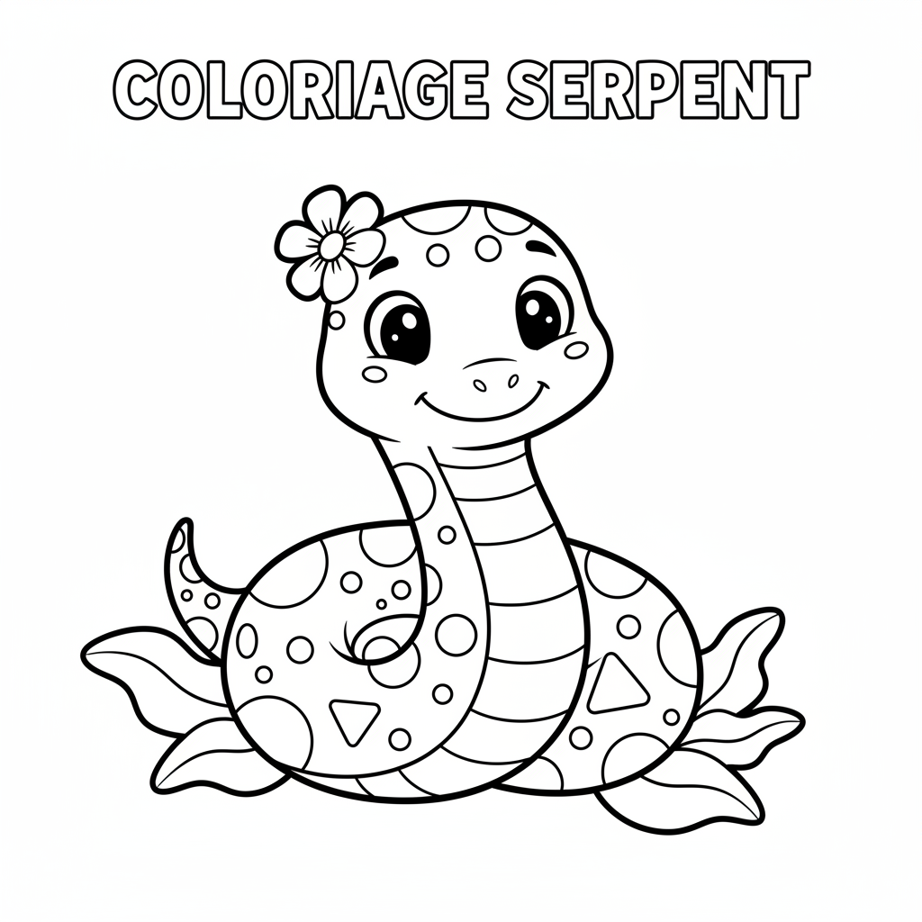 Coloriage coloriage serpent 1