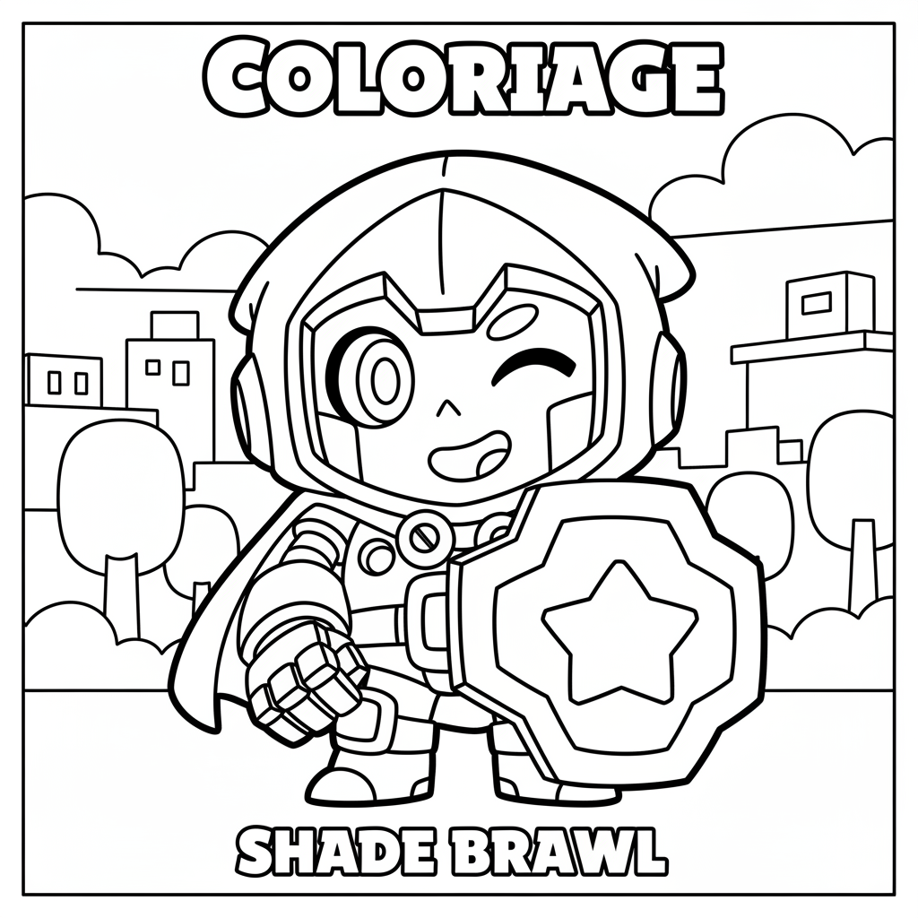 Coloriage coloriage shade brawl stars 4